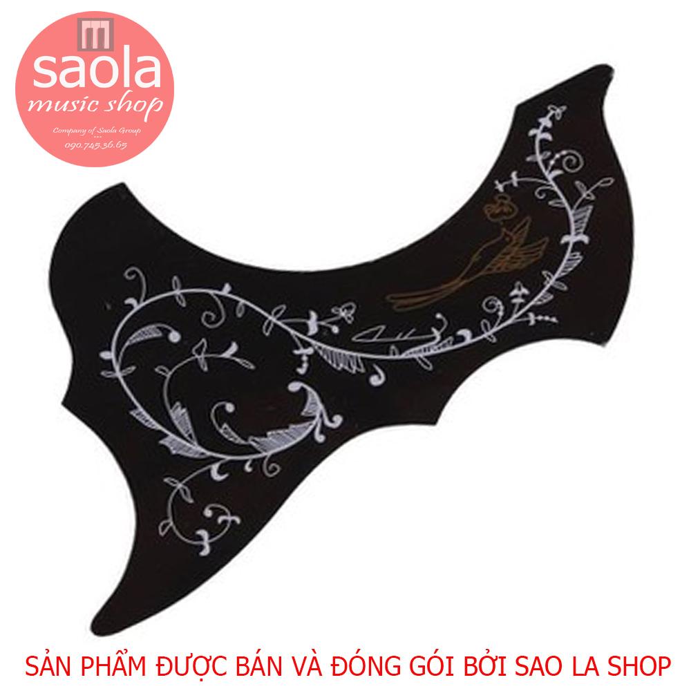 [HCM]Miếng Dán Chống Trầy Đàn Ghi-ta Alice (Đen họa tiết Trắng)