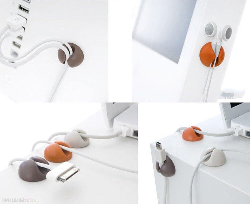 Bộ 10 cái kẹp giữ cố định dây sạc chuột phím dán tường để bàn