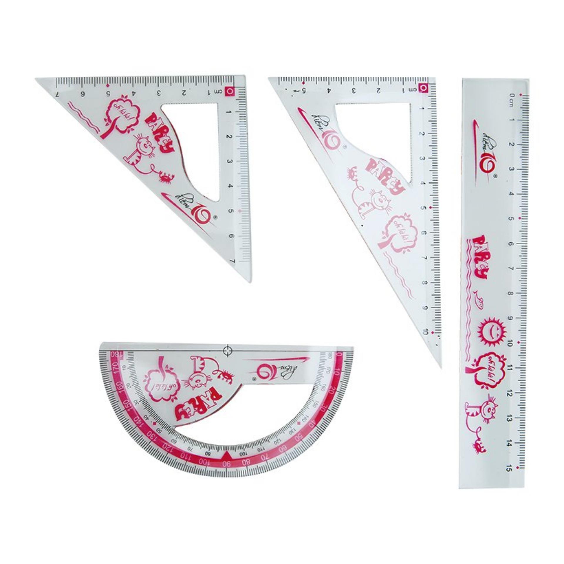Bộ 2 cái thước bộ thiên long sr-012