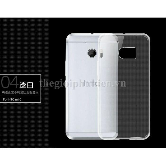 Ốp lưng silicon dẻo trong suốt htc 10, one m10 siêu mỏng 0.5mm