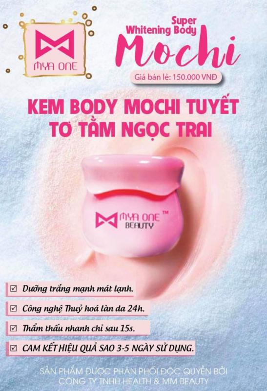 Kem Body Super Whitening Mochi For All Skin Types MyAone Beauty nhập khẩu