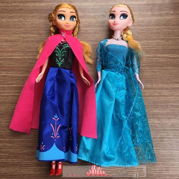 Đồ chơi bộ 2 búp bê nữ hoàng băng giá và người bạn thân anna hàng cao cấp có các khớp giúp bé gái trên 2 tuổi chơi vui vẻ hơn, bé dễ dàng thay quần áo, tạo dáng cho búp bê, màu sắc cực đẹp, siêu chắc chắn, búp bê elsa