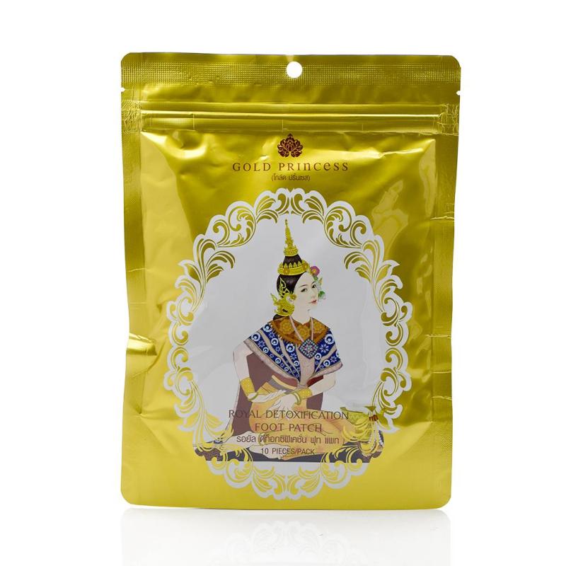 Miếng dán thải độc bàn chân Gold Princess Thái Lan (túi 10 miếng) nhập khẩu