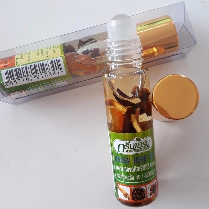 Combo 6 chai dầu gió lăn thảo dược nhân sâm Thái Lan