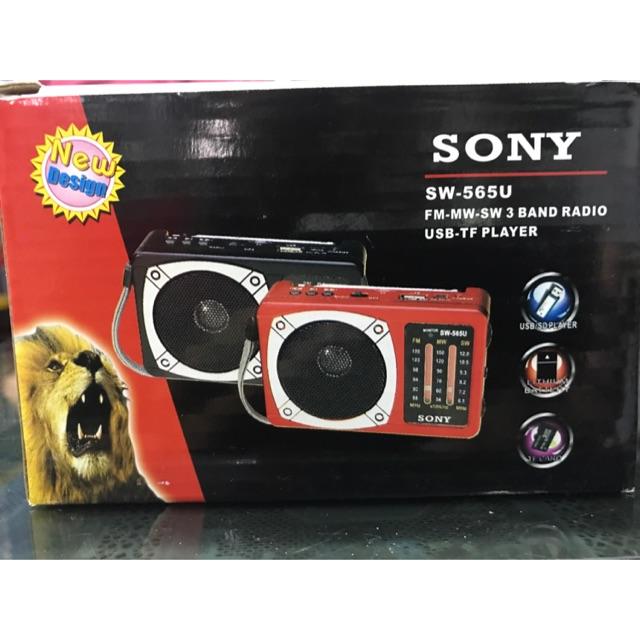 Đài sony sw-565u FM SD USB TẶNG CỦ SẠC iphone-