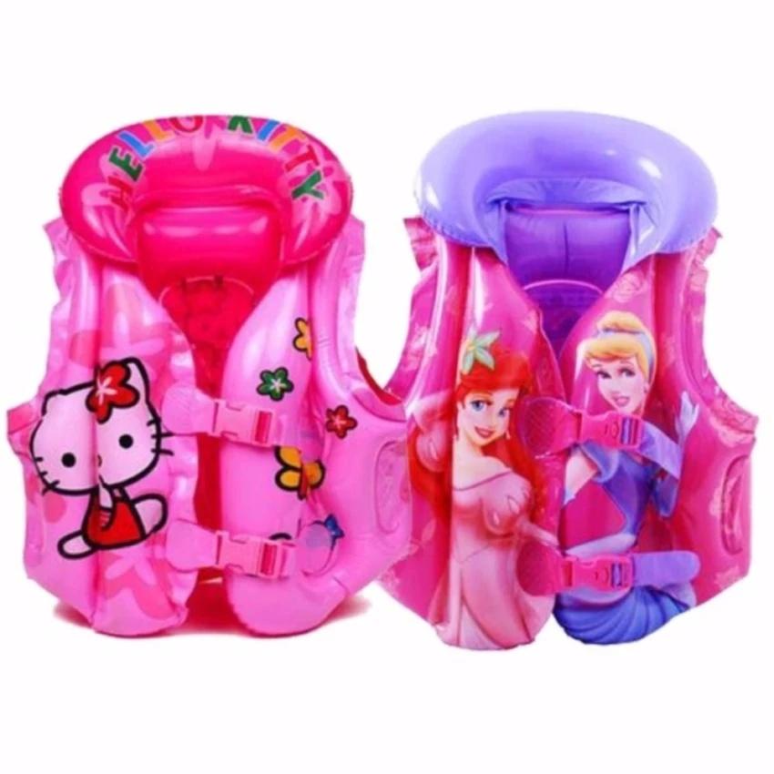 Áo phao tập bơi đỡ cổ cho bé gái từ 8-15kg, áo phao bơi cho bé, áo phao trẻ em