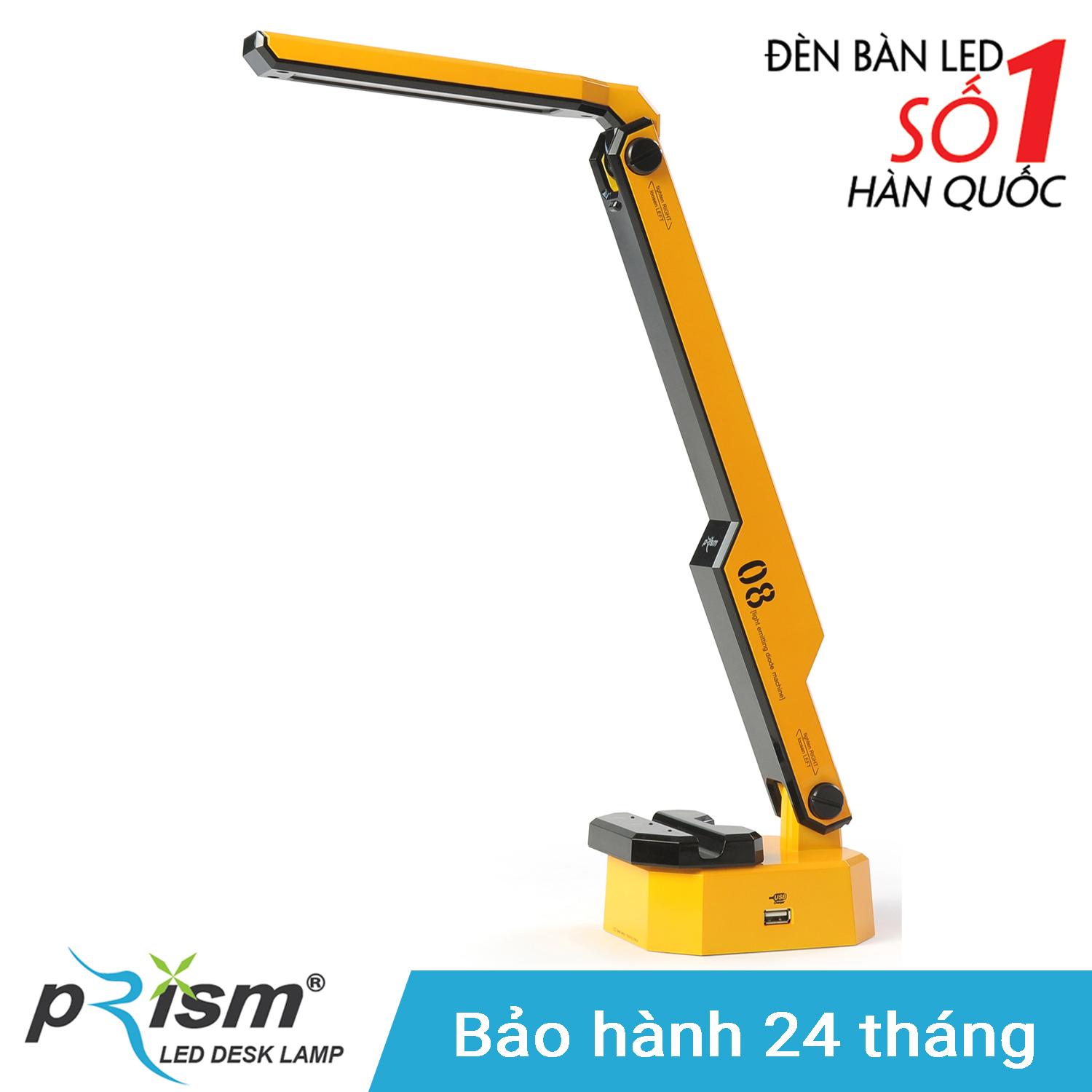 Đèn bàn led prism hàn quốc m-08yl công suất 9.5w ánh sáng đổi màu chống cận bảo vệ mắt