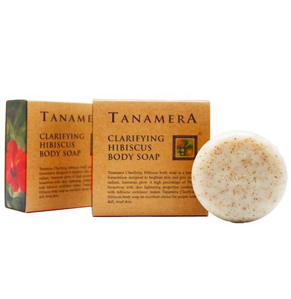 Xà bông hoa dâm bụt tanamera clarifying hibiscus body soap 100g
