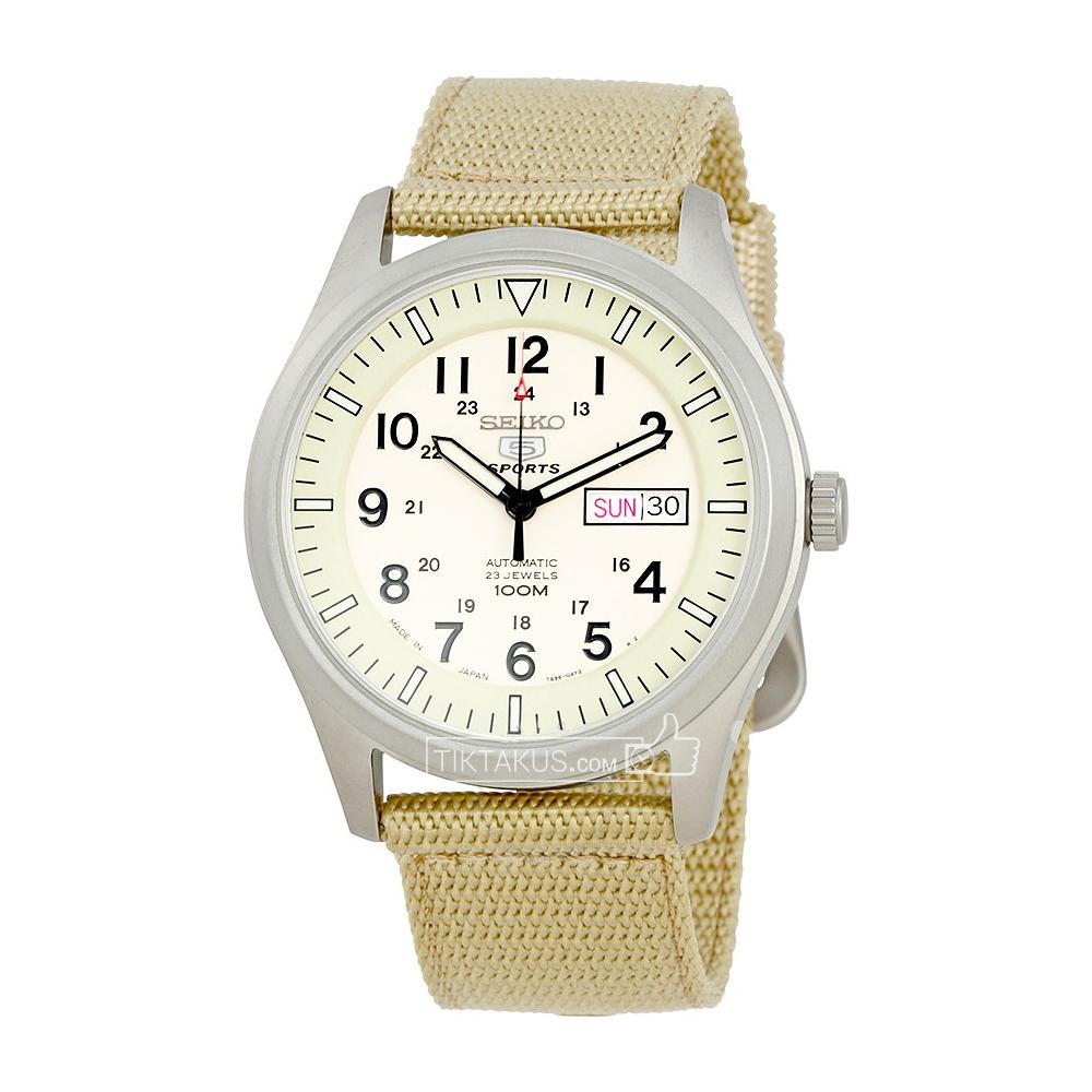 Đồng hồ nam dây dù seiko 5 snzg07j1 made in japan