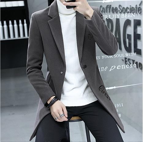 Áo khoác nam - Áo dạ nam măng tô nam măngtô 0223 Tặng găng tay lót lông da