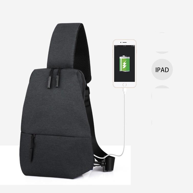 Balo đeo chéo SenKey Style cao cấp dáng thể thao giá rẻ tích hợp cổng ra USB