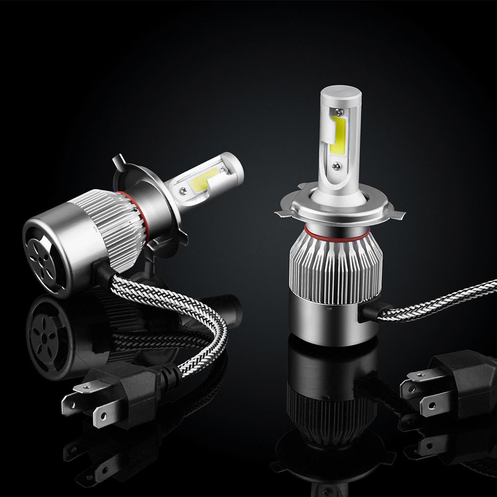 Bộ 2 bóng đèn led c6 chân bóng h4 công suất 36w 6000k