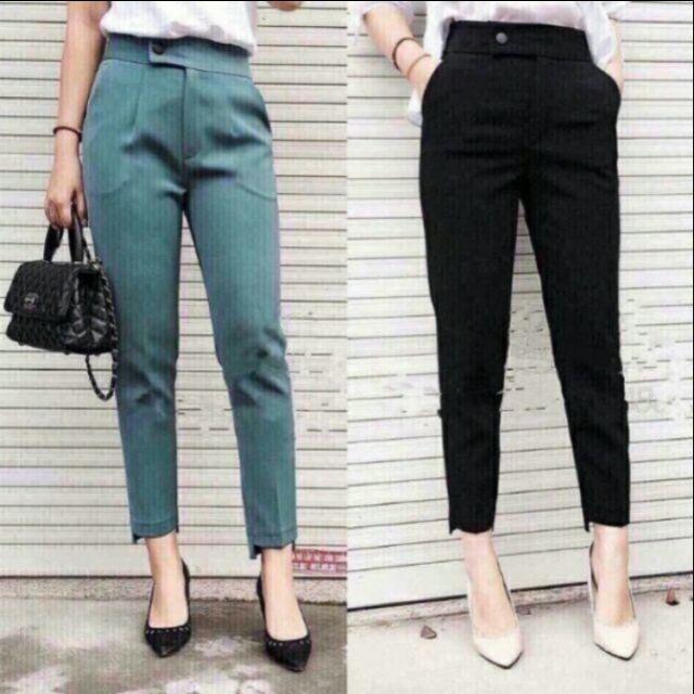 Quần tây công sở gấu lệch