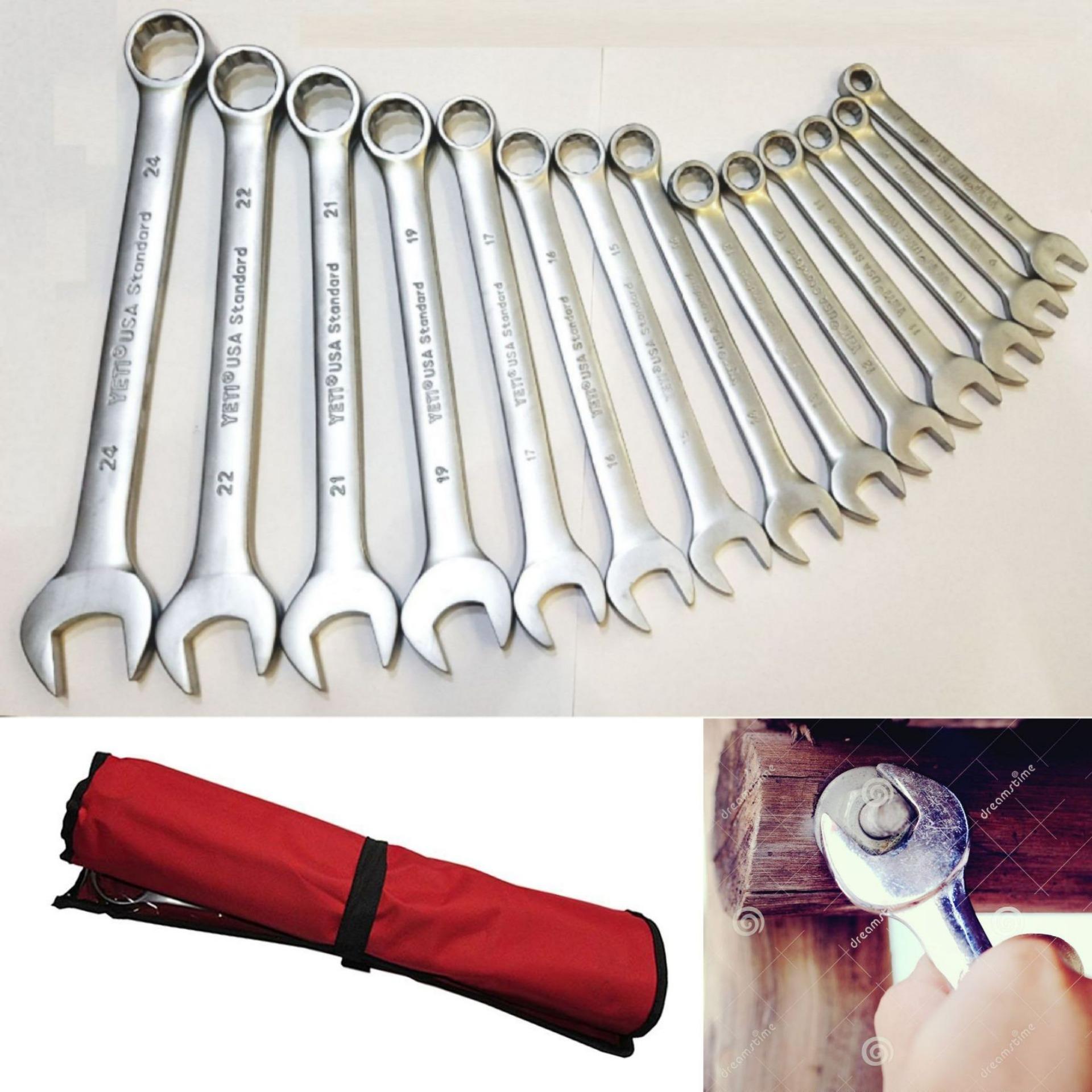 Bộ chìa khóa sửa xe - Bộ cờ lê Yeti gồm 14 cây 8-24mm