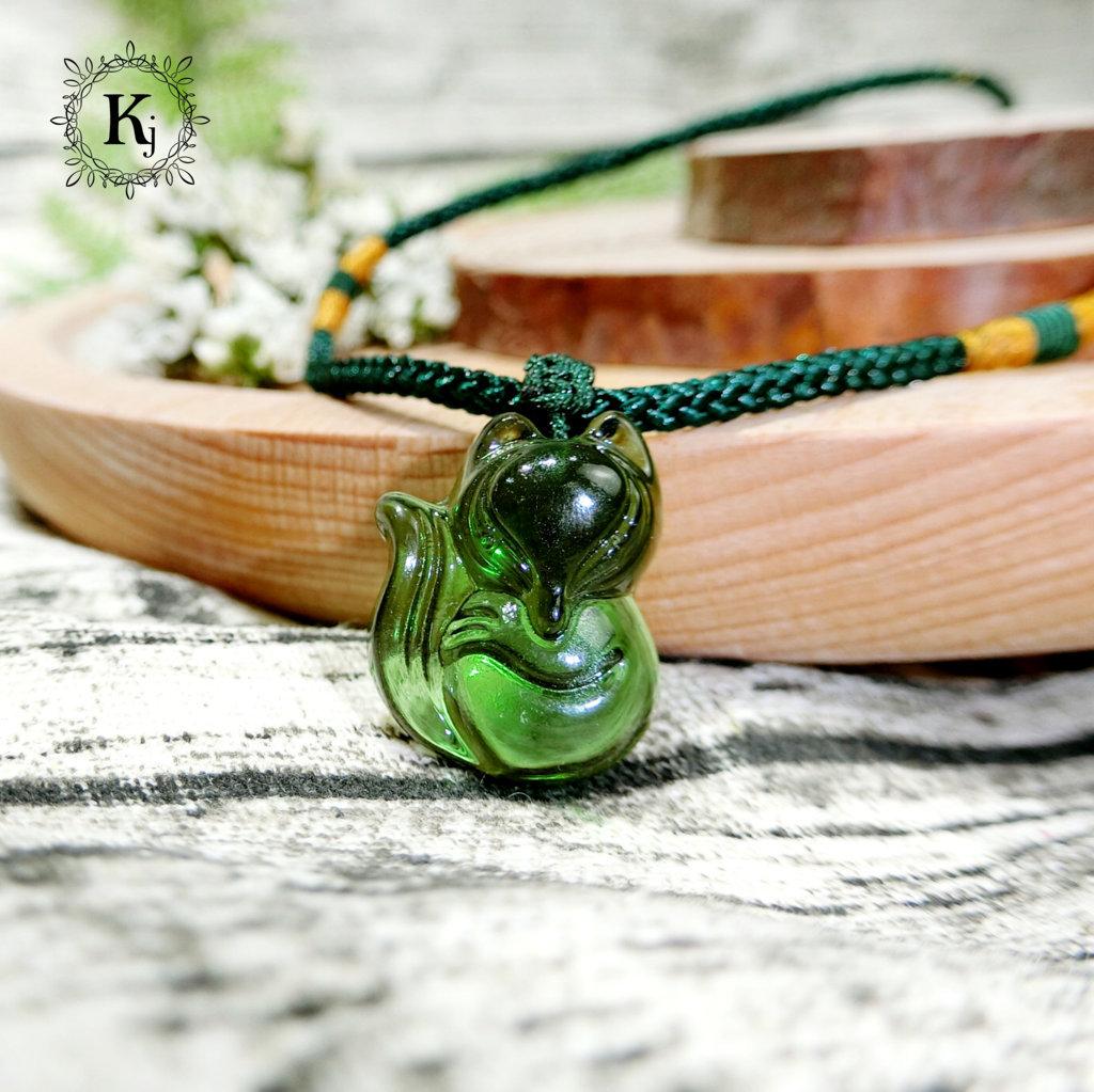 Hồ ly topaz xanh lá - hợp mệnh mộc, hỏa - bảo vật chiêu duyên