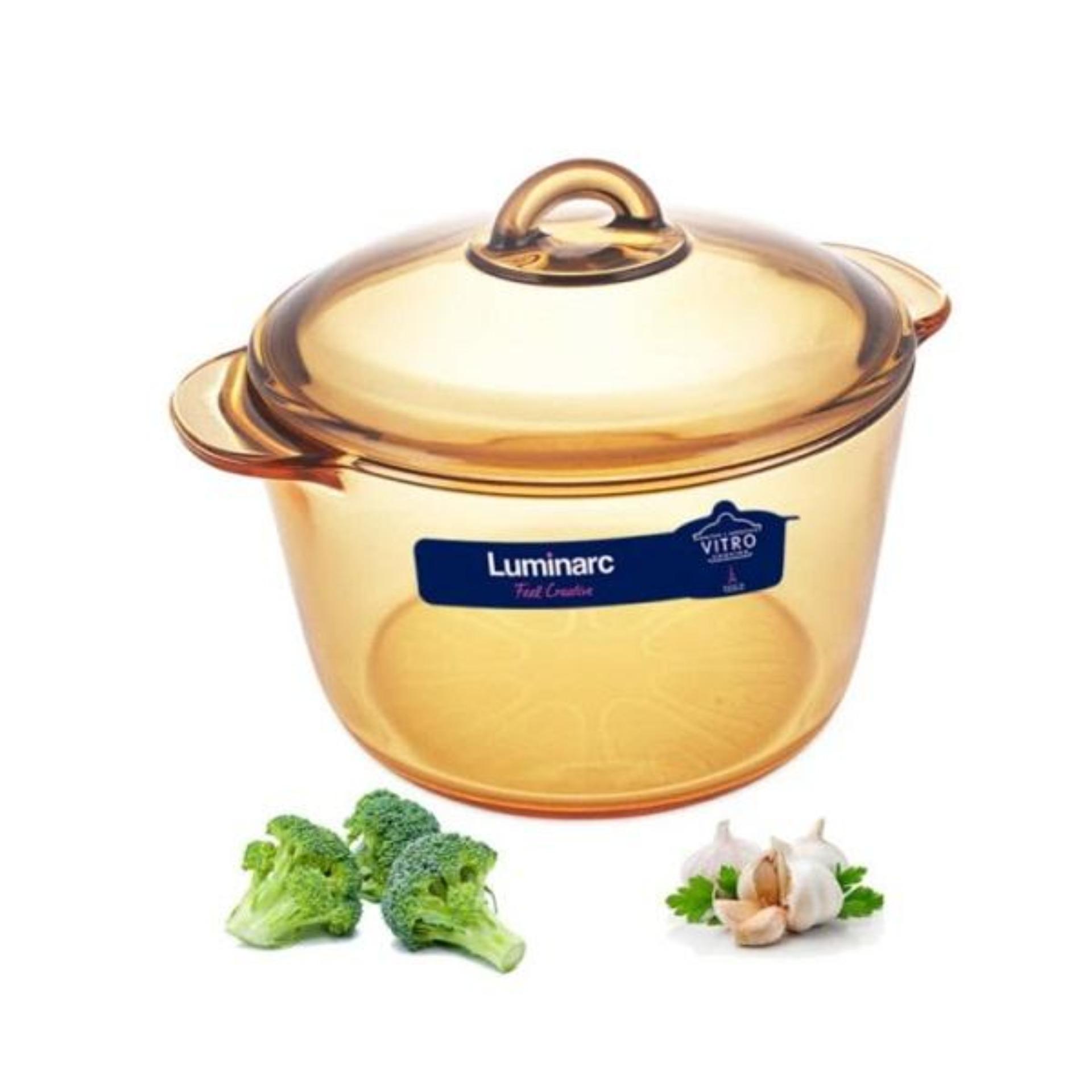Nồi thủy tinh đấy nhám Luminarc Amberline Granite 3L