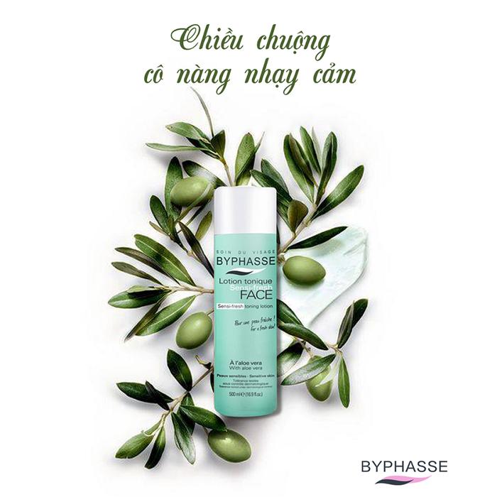 Nước Hoa Hồng Byphasse dành cho da nhạy cảm 500ML