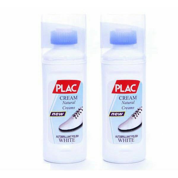 Chai nước lau trắng giầy dép, túi sách da Plac