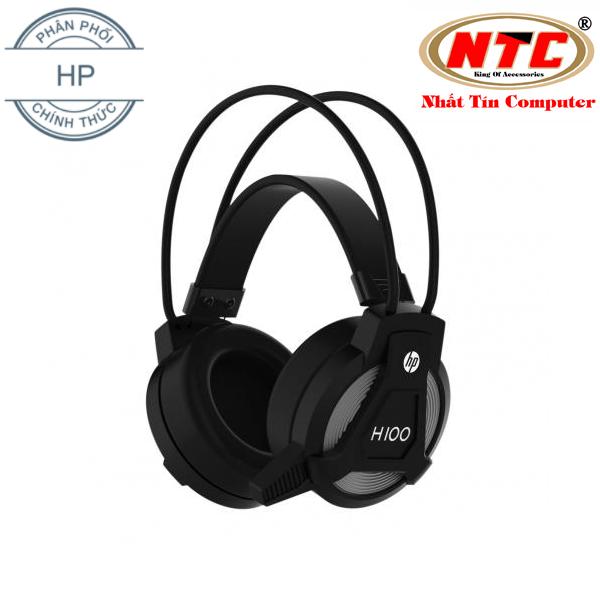 Tai nghe chụp tai HP H100 màn loa 50mm - Âm thanh vang cực hay (Đen) - Nhất Tín Computer