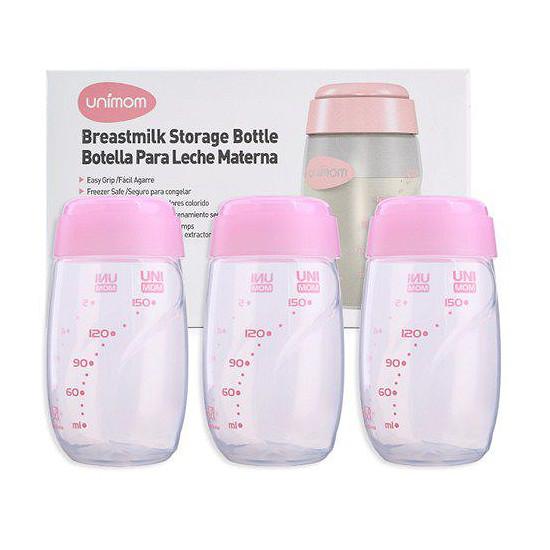 Bộ 3 bình trữ sữa mẹ unimom um880045 - 150ml