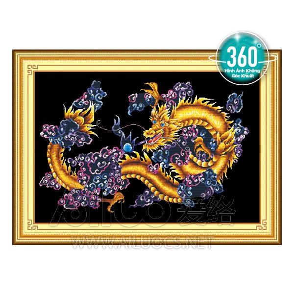 [HCM]Tranh đính đá con rồng 77239
