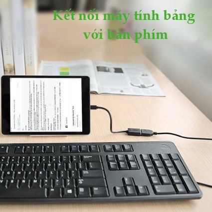 Dây Micro USB 2.0 OTG dạng tròn dài 12cm UGREEN US133 Dây Micro USB 2.0 OTG dạng tròn dài 12cm UGREEN US133