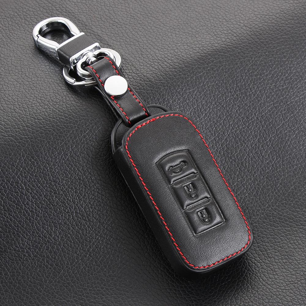 Bao da chìa khóa cao cấp cho xe ôtô Mitsubishi Outlander, Lancer, Pajero Sport, Xpander