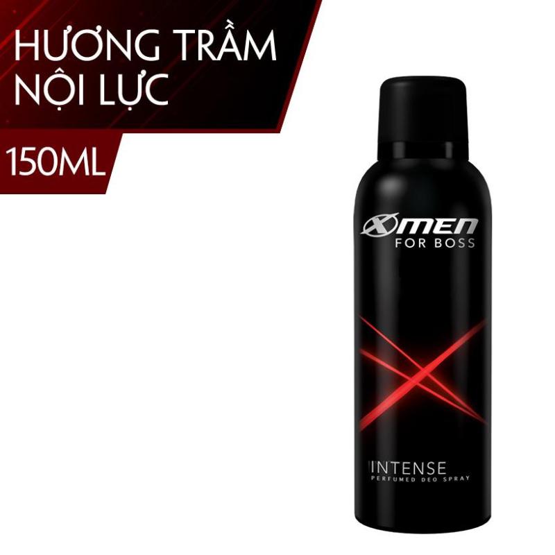 Xịt khử mùi X-Men For Boss Intense - Mùi hương trầm đầy nội lực 150ml tốt nhất