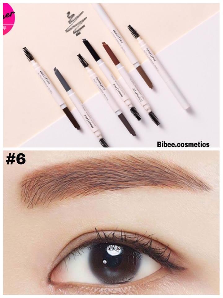 [HCM]Chì kẻ mày Innisfree Auto Eyebrow Pencil #06 #Nâu #sáng kẻ siêu êm siêu mượt