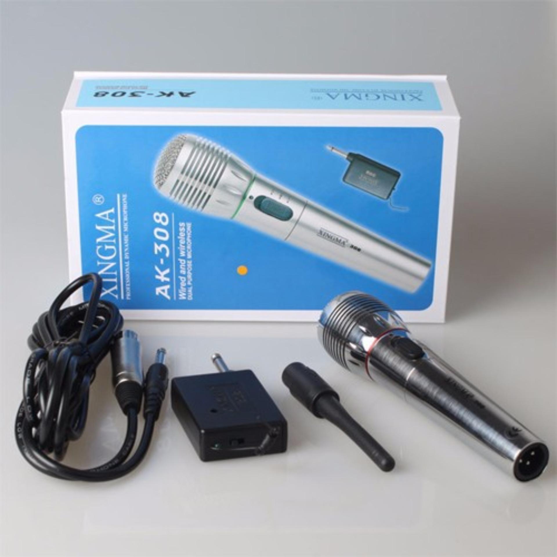 MIC hát karaoke - micro karaoke mini , micro co loa, micro thu am tai nha, micro khong day, mic hát karaoke cho điện thoại -Micro karaoke không dây và có dây XINGMA AK 380 hàng cao cấp - uy tín - chất lượng - BH uy tín 12 tháng bởi Bách Hóa HT