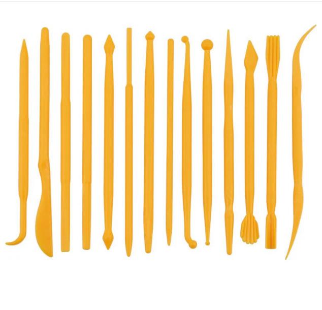 Dụng cụ nặn đất sét Nhật Bản 14 cây 28 đầu nhựa tổng hợp