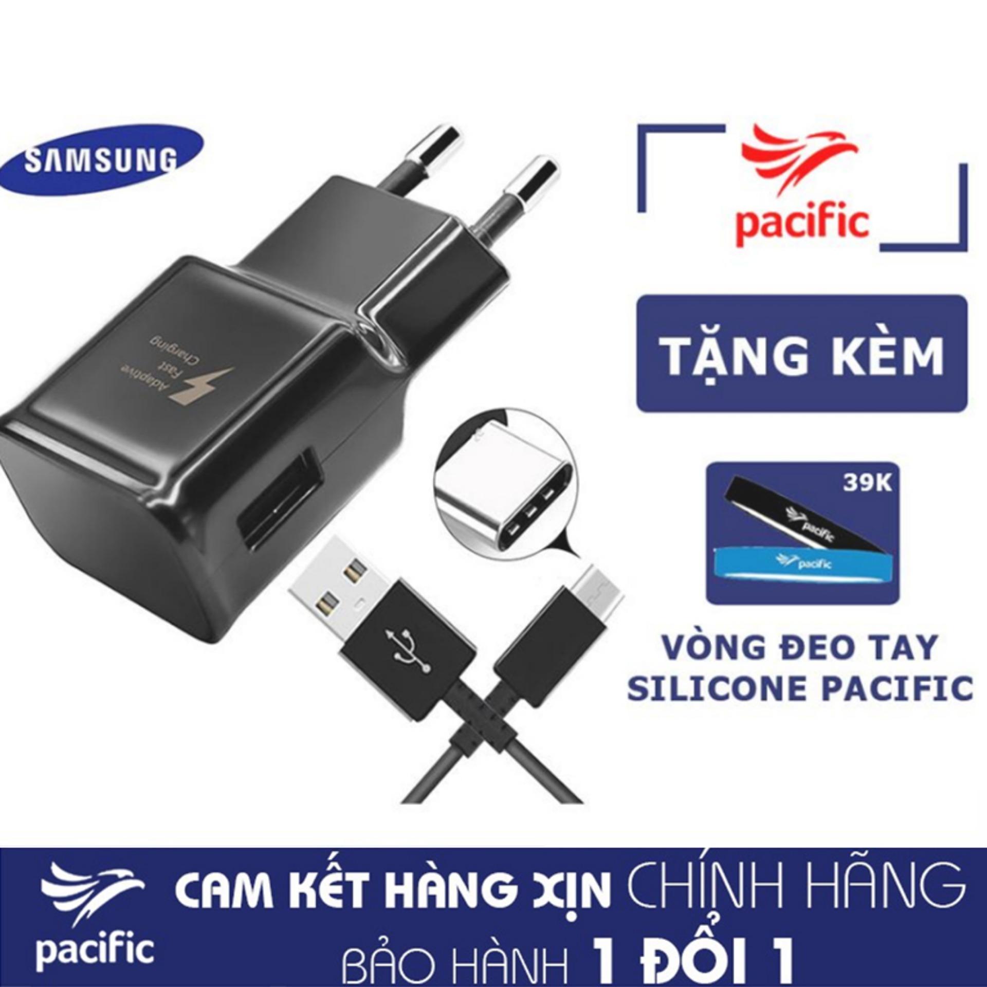 [HCM]Trọn bộ Sạc nhanh zin máy cho Samsung Note 8 QuickCharge 3.0 - Tặng Vòng đeo tay Silicone Pacific