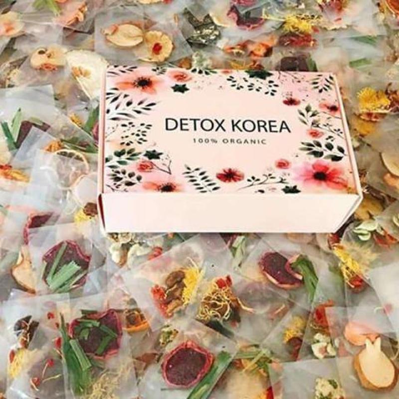 Hộp 30 Set Gói Trà Detox hoa quả sấy khô giảm cân, DETOX KOREA (ảnh thật)