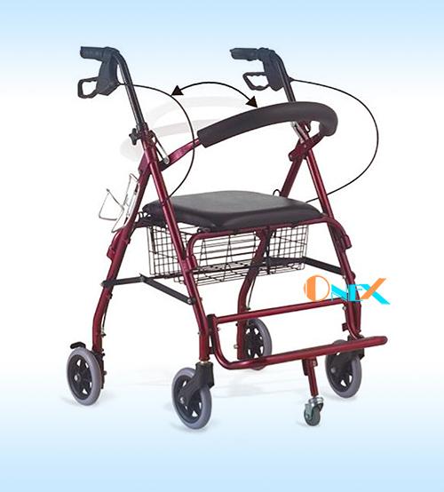 Khung tập đi cao cấp có bánh phụ chống lật OneX