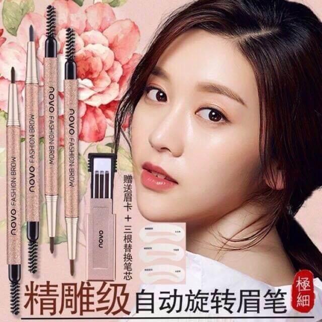 Bộ chì mày định hình 3 kiểu novo fashion brow