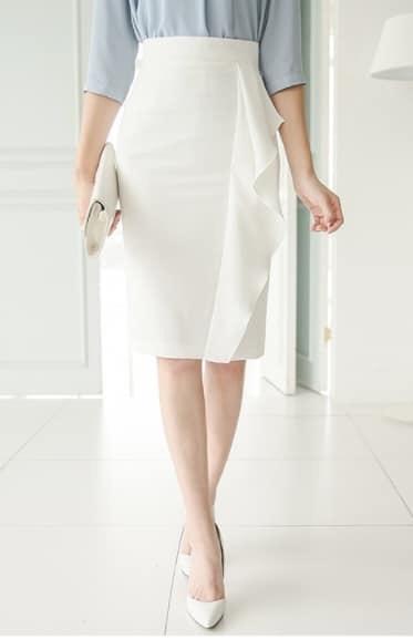 Chân Váy Bút Chì Xanh Xếp Gấp Cách Điệu  Thời Trang Công Sở Nữ HH Luxury   Thời Trang Nữ Đẹp Cao Cấp
