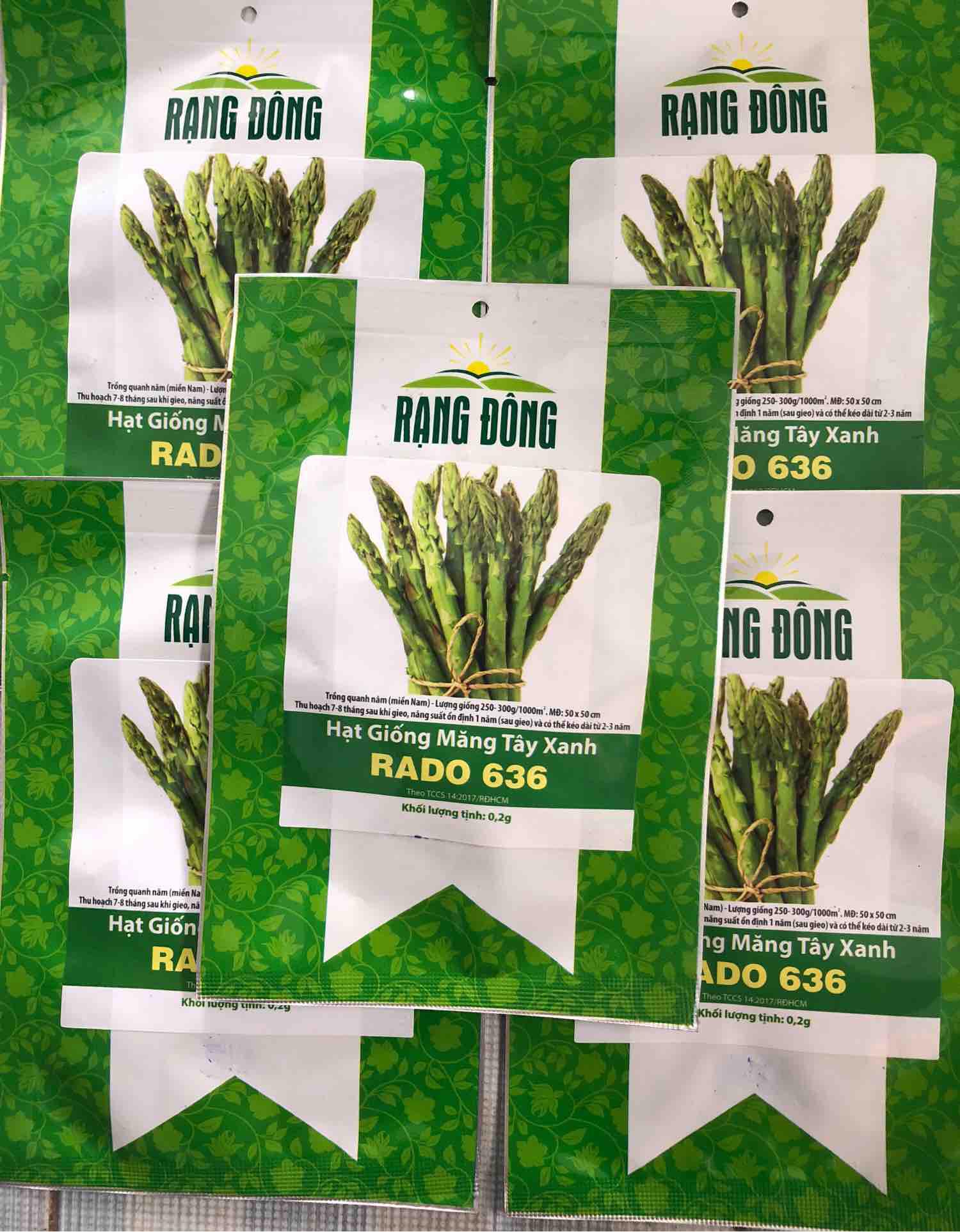 Hạt giống măng tây 5gói