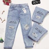 Quần Jeans Nữ Dạng Baggy Cao Cấp OHS3051