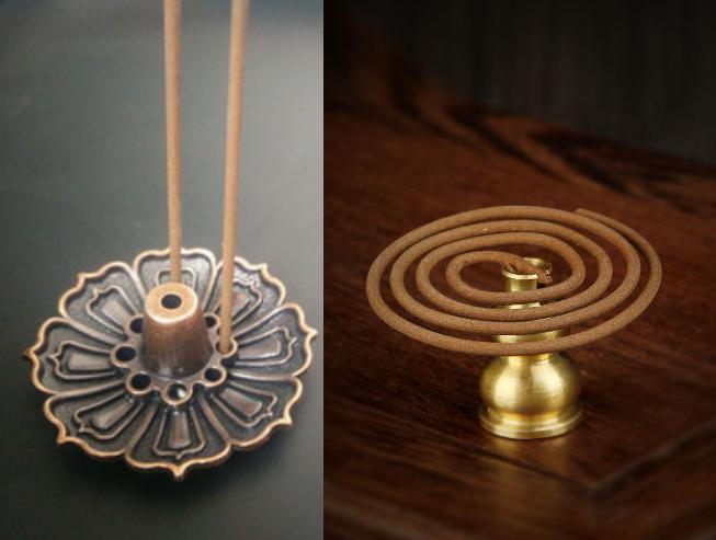 Combo Dụng Cụ Cắm Nhang Hình Búp Sen + Hồ Lô Cắm Nhang Vòng