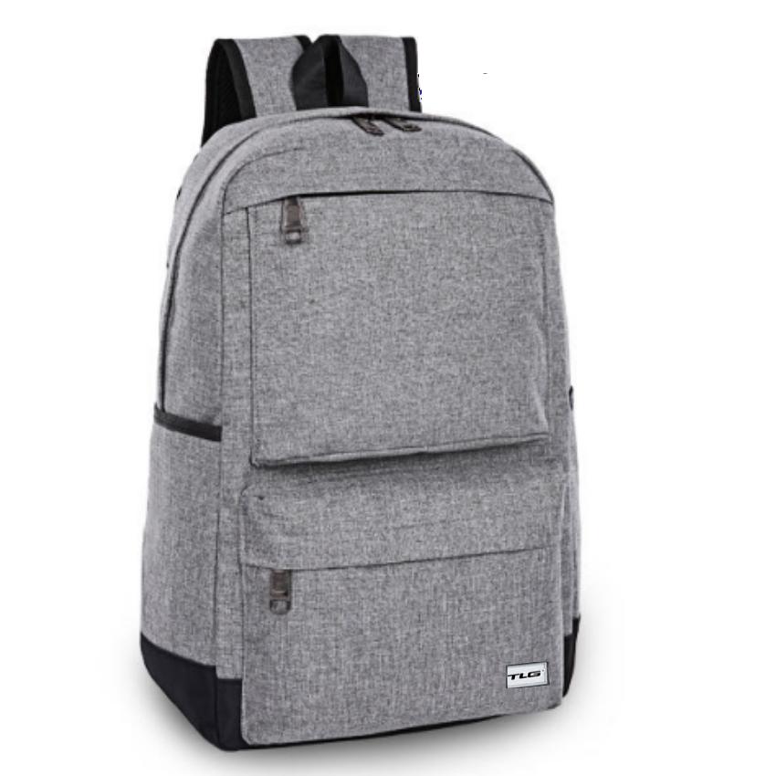 Ba Lô, balo  Sinh Viên Canvas Phong Cách Mới  - Balo Đi Học,balo hàn quốc,Ba Lô, balo  nam đẹp   Grey -205972-3 E -GIA TOT
