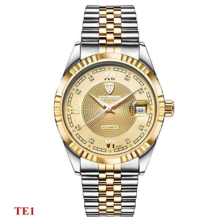 Đồng hồ nam cơ tevise te1-4 3 kim 1 lịch