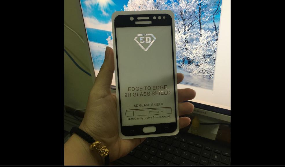 Kính cường lực Full màn 5D cho Đt Samsung J7 Plus