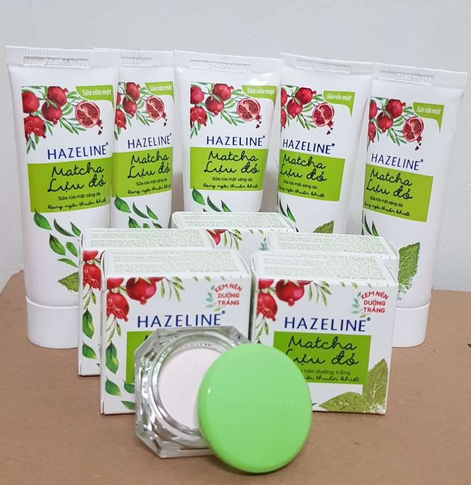 Combo 10 sữa rửa mặt matcha lưu đỏ 15g & 10 kem nén matcha lưu đỏ 8g