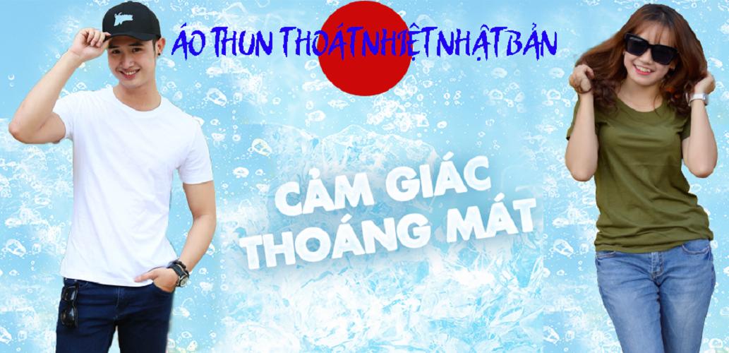 áo thun nam nữ thoát nhiệt Nhật Bản