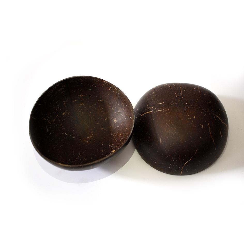 Chén (Bát) Gáo Dừa Tự Nhiên One4One (mài bóng - không ngâm/sơn hóa chất) / Coconut Bowl