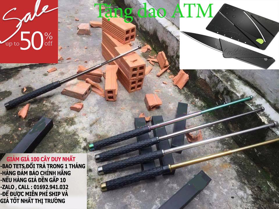 Gậy 3 khúc ASP 511 bảo vệ chống trộm ( Thiết bị trống trộm gia đình ) - SP như hình - Tặng kèm dao hình thẻ gấp ATM - Nhập mã GIAM10A để giảm thêm đến 100% SHIP
