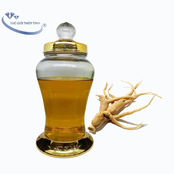 Bình ngâm rượu sâm thủy tinh 3 lít không van
