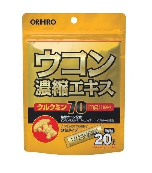 Bột nghệ giải rượu Orihiro của Nhật Bản (20 gói/ bịch)