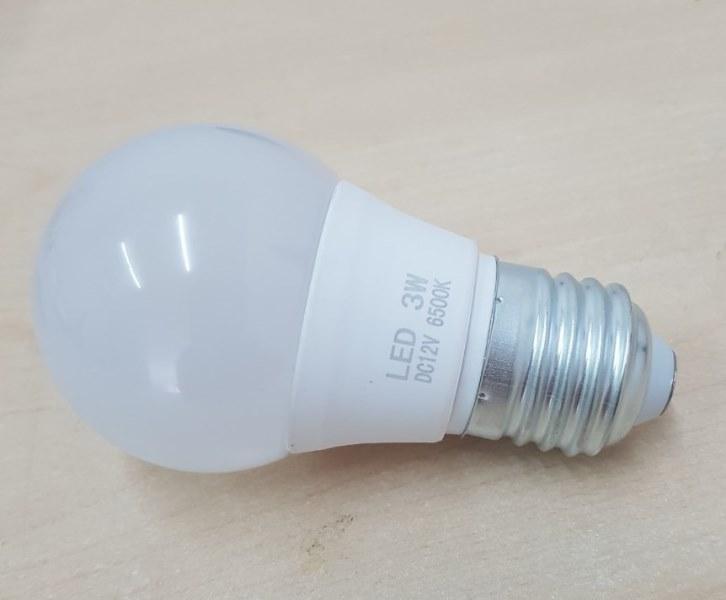 Bộ 3 bóng đèn led dc 12v 3w vỏ nhựa