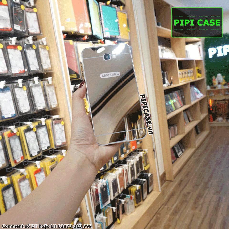 Ốp lưng samsung j7 prime pipicase tráng gương màu bạc